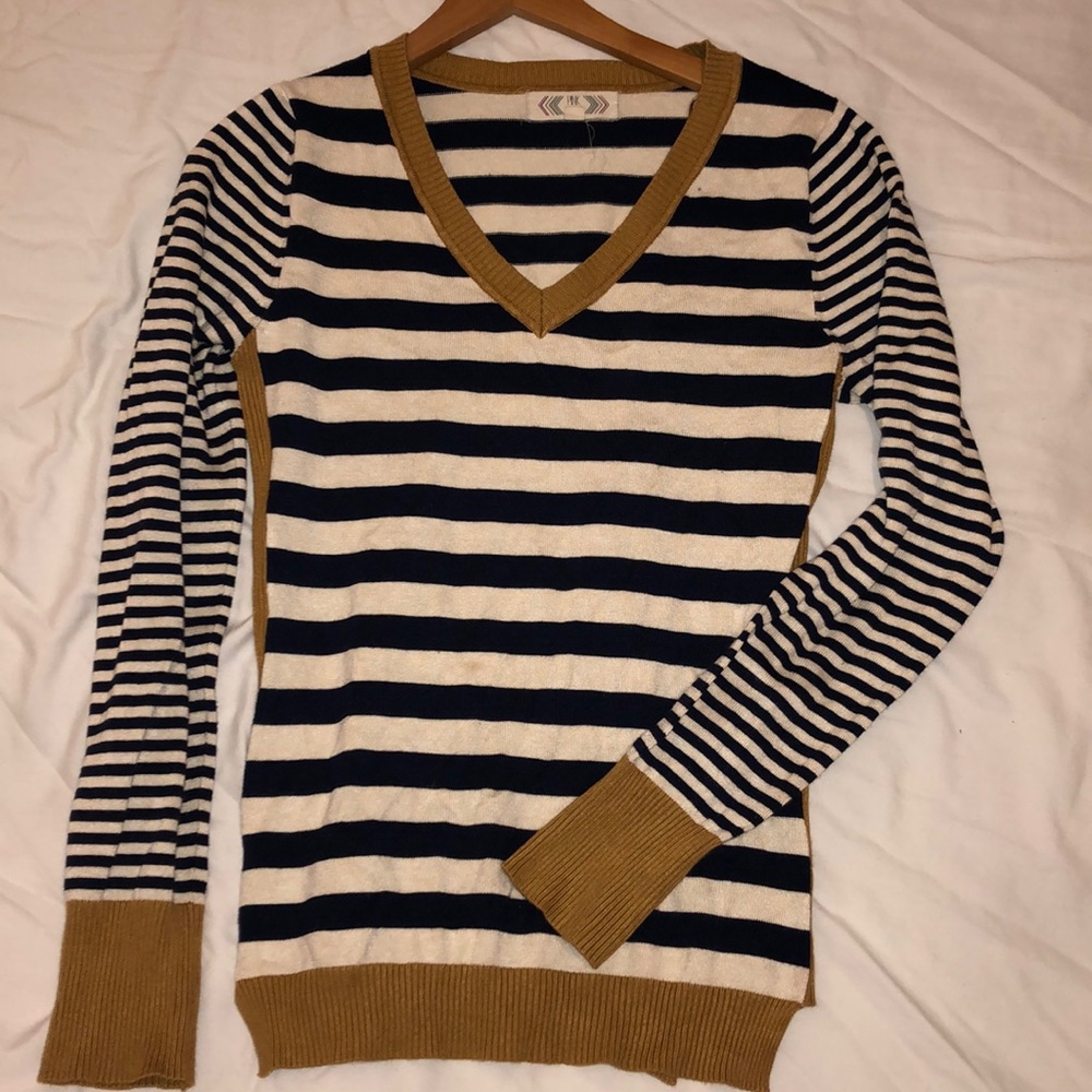 Pink Rose striped sweater